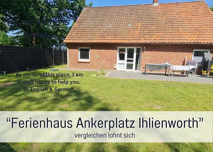 בית נופש Ankerplatz - Bewertet Von Hundehaltern - Hunde Willkommen, Nicht Nur Geduldet - Hoher Zaun -whirlpoolwanne - Infrarotkabine - Familienfreundlich - Wellness - Eg Barrierefrei Ihlienworth