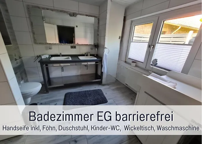 בית נופש Ankerplatz - Bewertet Von Hundehaltern - Hunde Willkommen, Nicht Nur Geduldet - Hoher Zaun -whirlpoolwanne - Infrarotkabine - Familienfreundlich - Wellness - Eg Barrierefrei Ihlienworth